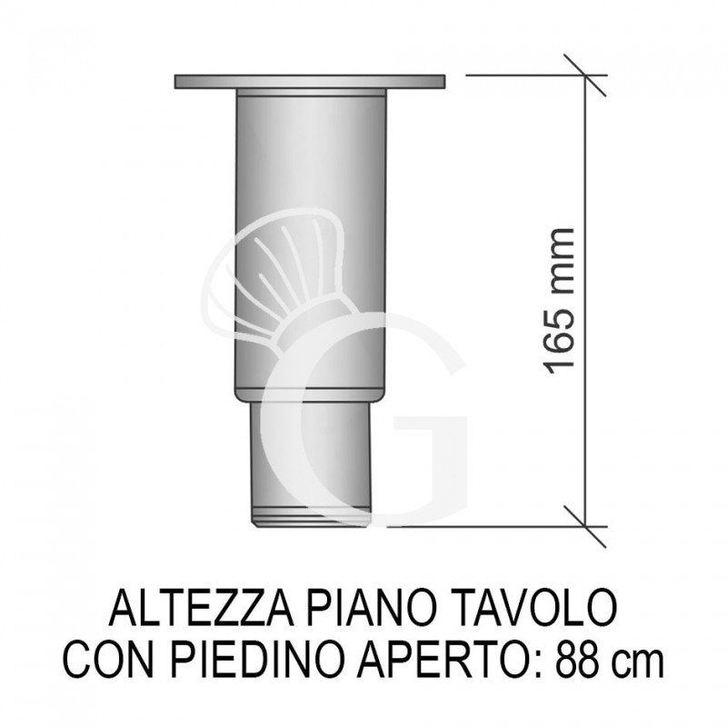 Kühltisch, 1 Tür, 7 Schubladen, Tiefe 700 mm, -2°C/+8°C - max. Fußhöhe