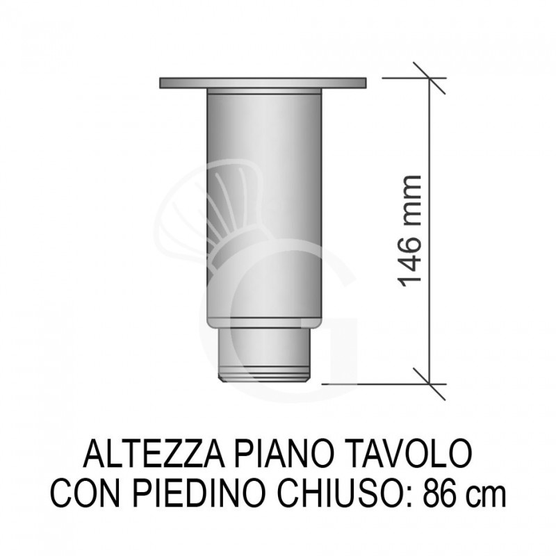 Kühltisch, 3 Türen, 3 Schubladen, Tiefe 700 mm, -2°C/+8°C - min. Fußhöhe