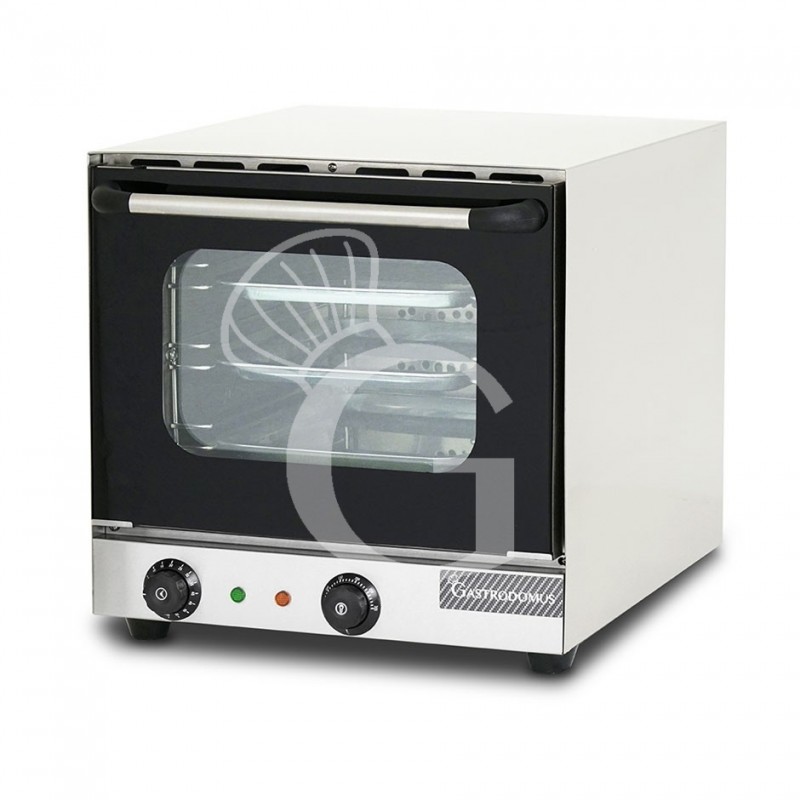 Elektro Heißluftofen, Klapptür, mechanische Steuerung, 3 Backbleche, 2,6 kW