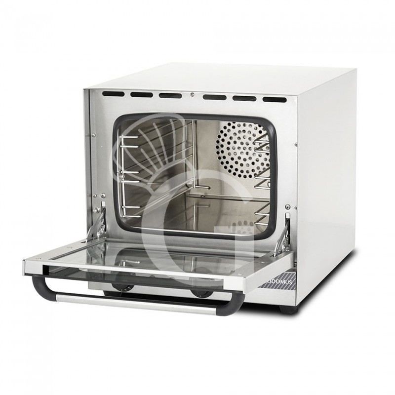 Elektro Heißluftofen, Klapptür, mechanische Steuerung, 3 Backbleche, 2,6 kW