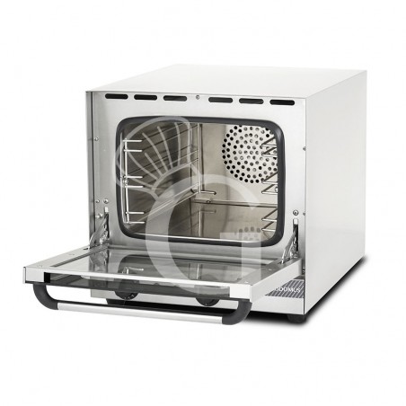 Elektro Heißluftofen, Klapptür, mechanische Steuerung, 3 Backbleche, 2,6 kW Elektro Heißluftofen, Klapptür, mechanische Steuerung, 3 Backbleche, 2,6 kW