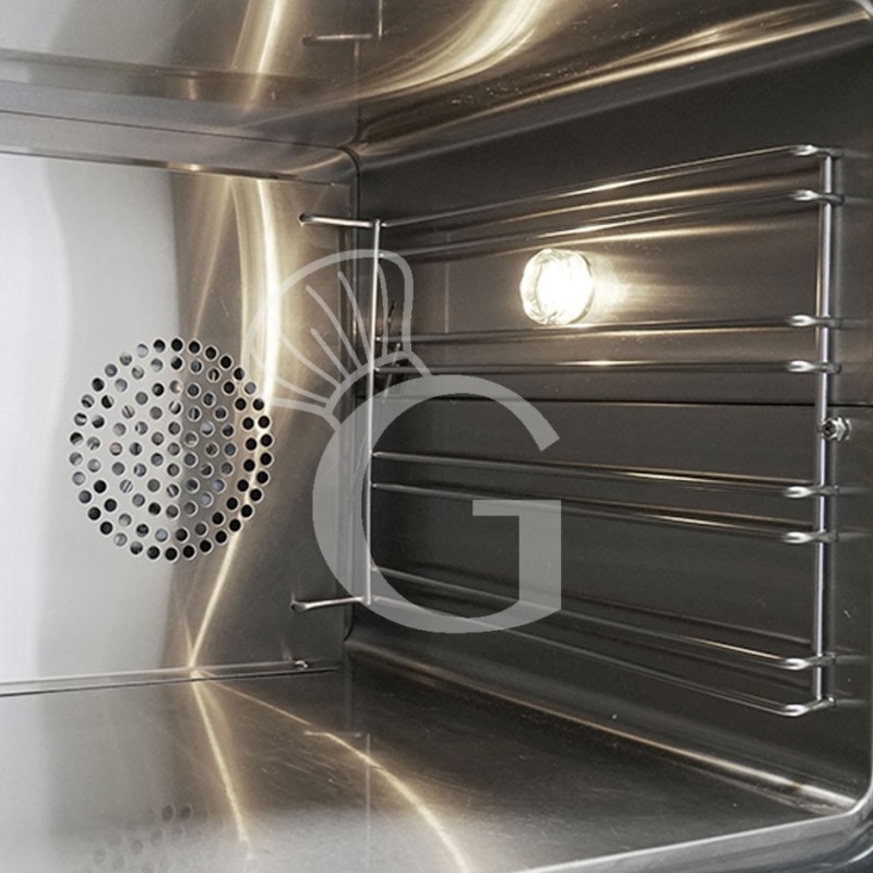 Elektro Heißluftofen, Klapptür, mechanische Steuerung, 3 Backbleche, 2,6 kW