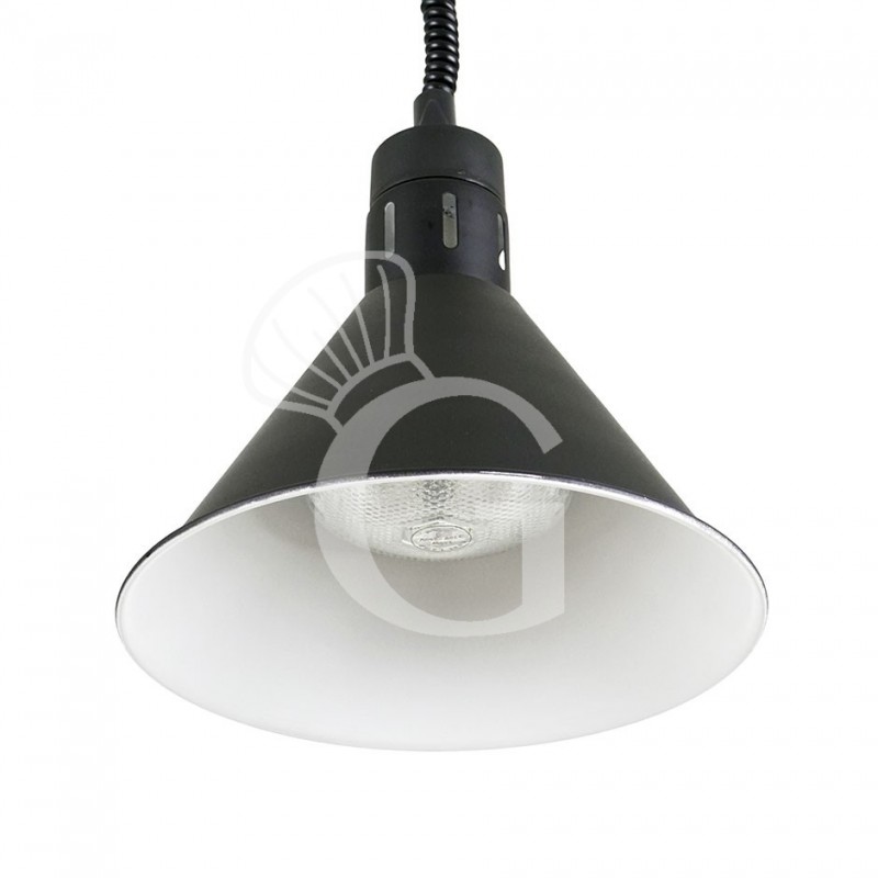 Wärmelampe/Buffetlampe, schwarz, Ø 270 mm, weißes Licht
