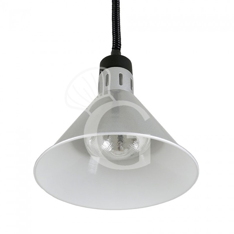 Wärmelampe/Buffetlampe, silber, Ø 270 mm, weißes Licht