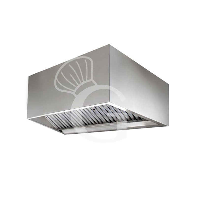 Kastenhaube ohne Motor (Wandausführung), B 2200 mm x T 1400 x H 450 mm