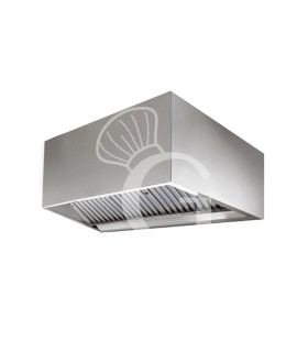 Kastenhaube mit Motor, B 2800 mm x T 900 mm x H 450 mm