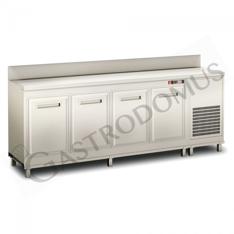 Barkühltisch mit eingebautem Motor, Temperatur +4°C/+8°C, B 2500 mm x T 550 mm x H 920 mm