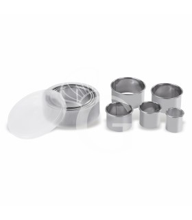 Ausstecher 8-teiliges Set, rund, glatt