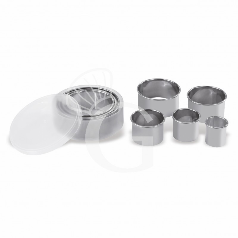 Ausstecher 8-teiliges Set, rund, glatt Ausstecher 8-teiliges Set, rund, glatt