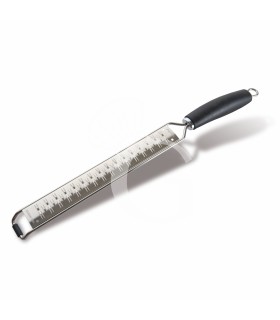 2-Wege-Handreibe, lang, Edelstahl, mit Griff, L. 395 mm