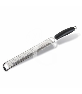 Handreibe, mittel, Edelstahl, mit Griff, L. 395 mm