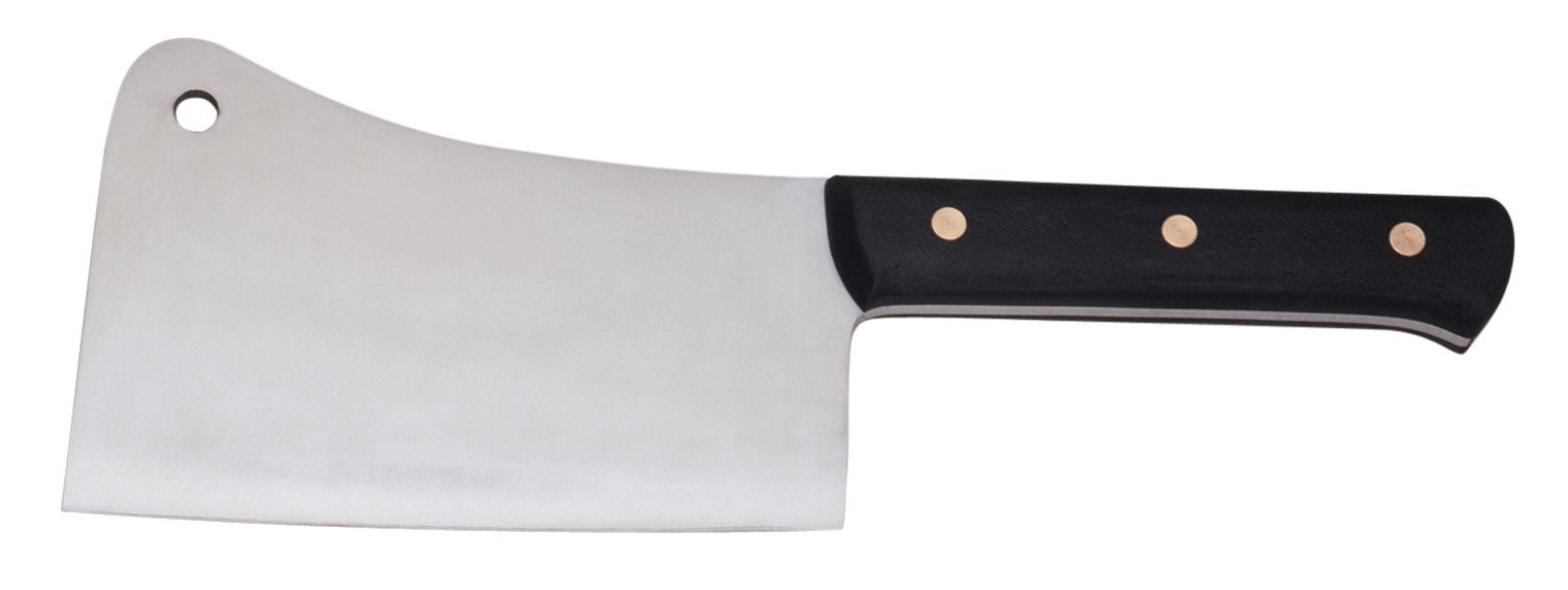 Hackmesser / Küchenbeil, Edelstahl, Klingenlänge 220 mm, Gewicht 1,34 kg