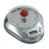 Digitale Küchenwaage, Edelstahl, Tragkraft: 5 kg,  Präzision auf bis zu 1g, B 230 mm x T 190 mm x H 50 mm