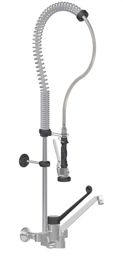 Geschirrbrause, Einhebelmischer, langer Hebel