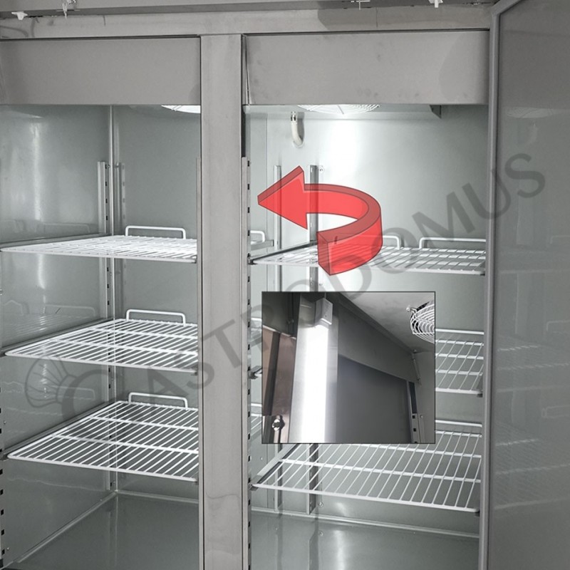 Tiefkühlschrank (1040 L), Umluftkühlung, -18°C/-22°C, 2 Türen, Energieklasse D