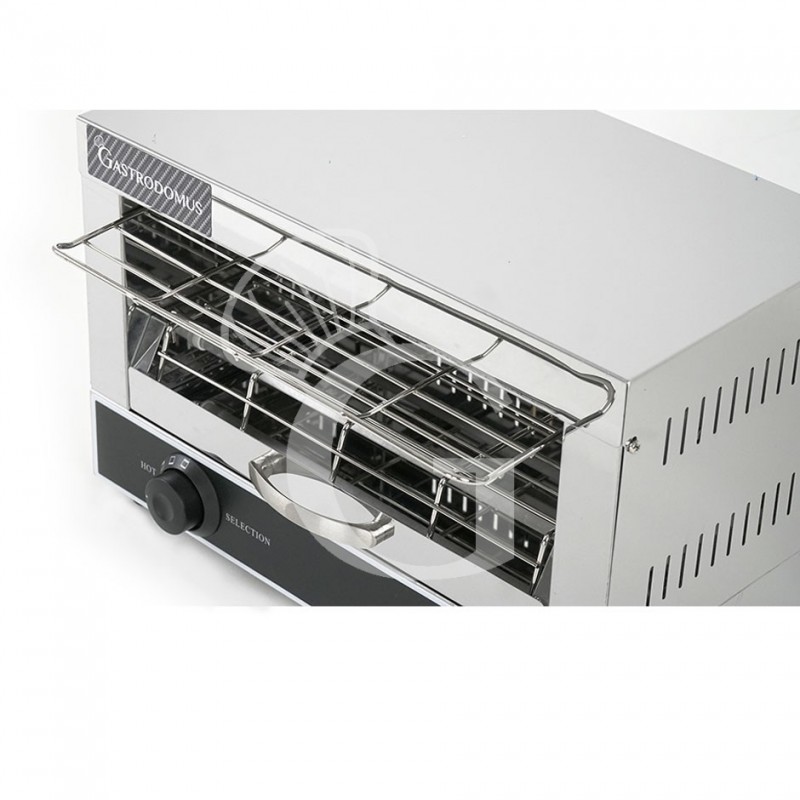 Professioneller Einphasen-Toaster, L 400 mm x P 300 mm x H 290 mm, 1700 W Leistung mit 3 Zangen und Zeitschaltuhr
