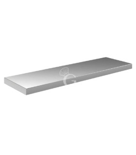 Glatter Zwischenboden für Edelstahlregal, B 800 mm x T 400 mm x H 40 mm