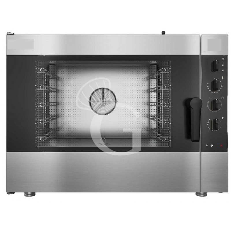 Gas Heißluftdämpfer / Kombidämpfer, elektromechanische Steuerung, Luftbefeuchter, für 5 Backbleche GN1/1 oder 600x400 mm Gas Heißluftdämpfer / Kombidämpfer, elektromechanische Steuerung, Luftbefeuchter, für 5 Backbleche GN1/1 oder 600x400 mm