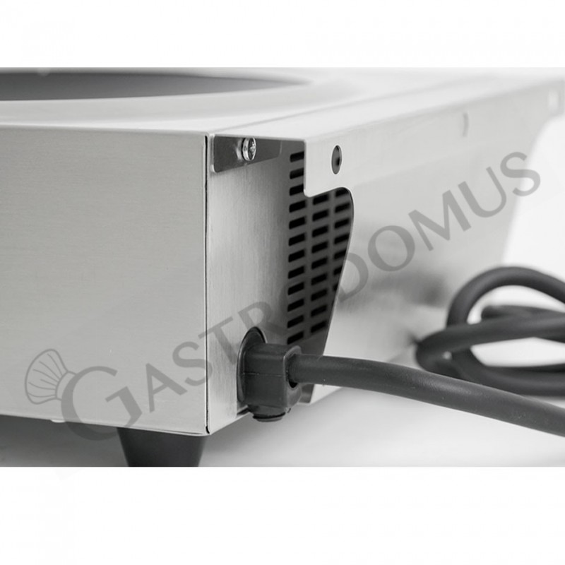 Induktionswok / Wok-Induktionskochplatte, 1 Kochzone, B 340 mm x T 445 mm x H 130 mm, 3500 W