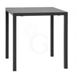 Gartentisch, quadratisch, lackiertes Metall, 700 x 700 mm