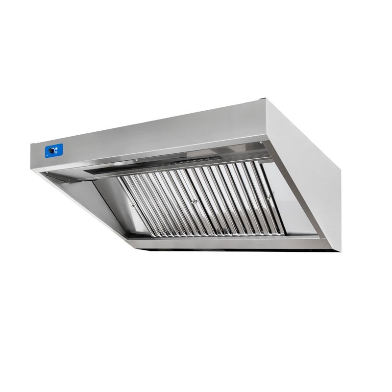 Wandhaube mit Motor, B 3000 mm x T 1100 mm x H 450 mm