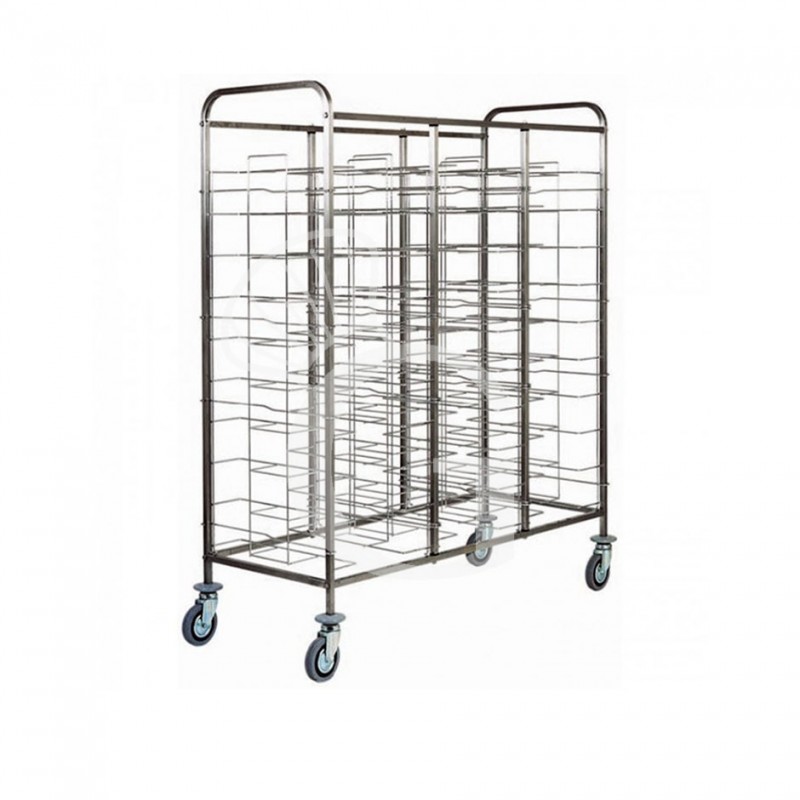 Universal Tablettwagen, 33 Tabletts (maximale Abmessungen: 395 mm x 595 mm) B 1400 mm x T 680 mm x H 1660 mm