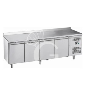 Kühltisch mit 4 Türen Aufsatz Tiefe 700 mm -2°C/+8°C