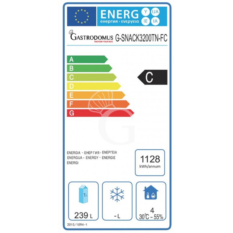 Kühltisch, 3 Türen, Aufkantung, Tiefe 600 mm,Temperatur -2°C/+8°C