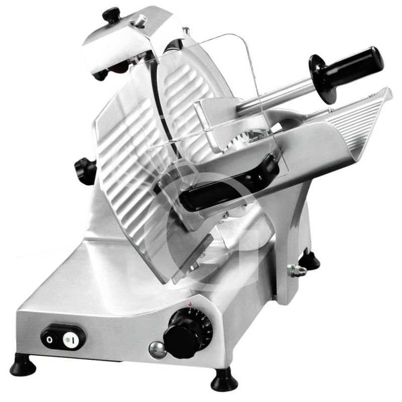 Semiprofessionelle Schwerkraftschneidemaschine aus Aluminium Messerdurchmesser 275 mm, fixer Anspitzer - Einphasig