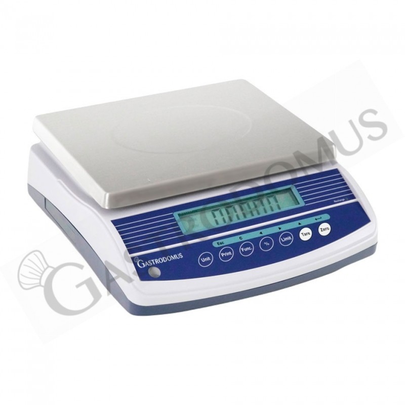 Kontrollwaage, Tragkraft: 6 kg, Präzision auf bis zu 0,2 g, B 340 mm x T 320 mm x H 125 mm