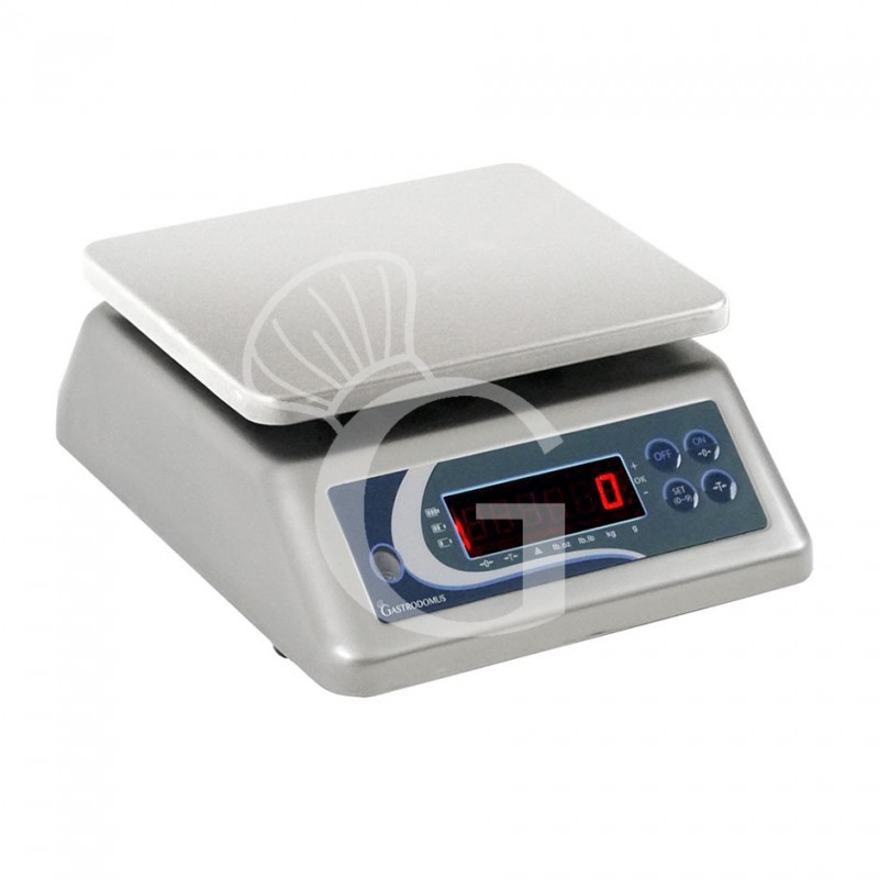 Kontrollwaage, Tragkraft: 3 kg, beidseitiges Display, Präzision auf bis zu 0,2 g, B 290 mm x T 240 mm x H 110 mm