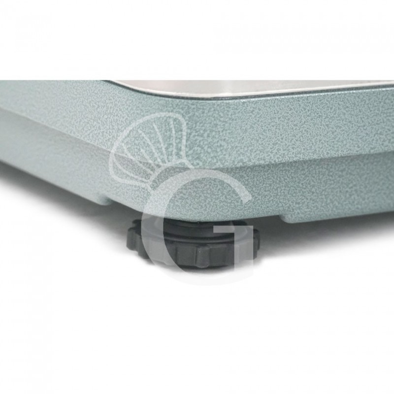 Plattformwaage mit Hochanzeige, einzellig, Tragkraft 60 kg, Präzision auf bis 5 g, B 420 mm x T 520 mm x H 900 mm