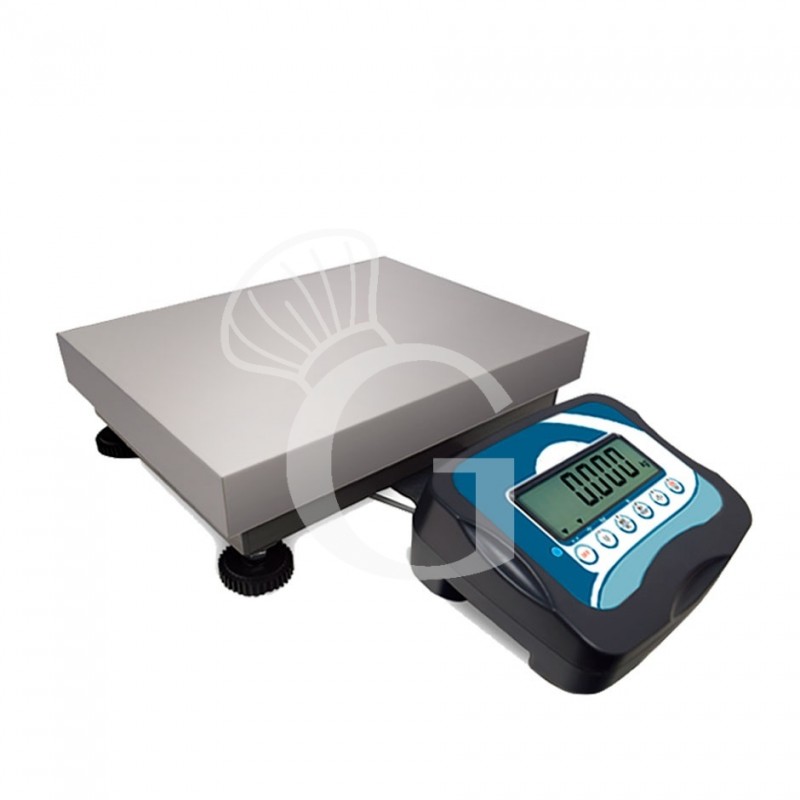 Plattformwaage, Tragkraft 30 kg,  Präzision auf bis zu 5 g, B 400  mm x T 500 mm x H 120 mm