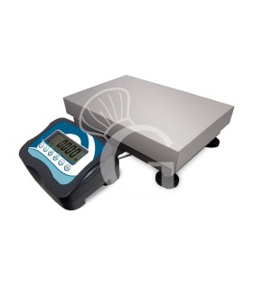 Plattformwaage, Tragkraft 30 kg,  Präzision auf bis zu 5 g, B 400  mm x T 500 mm x H 120 mm