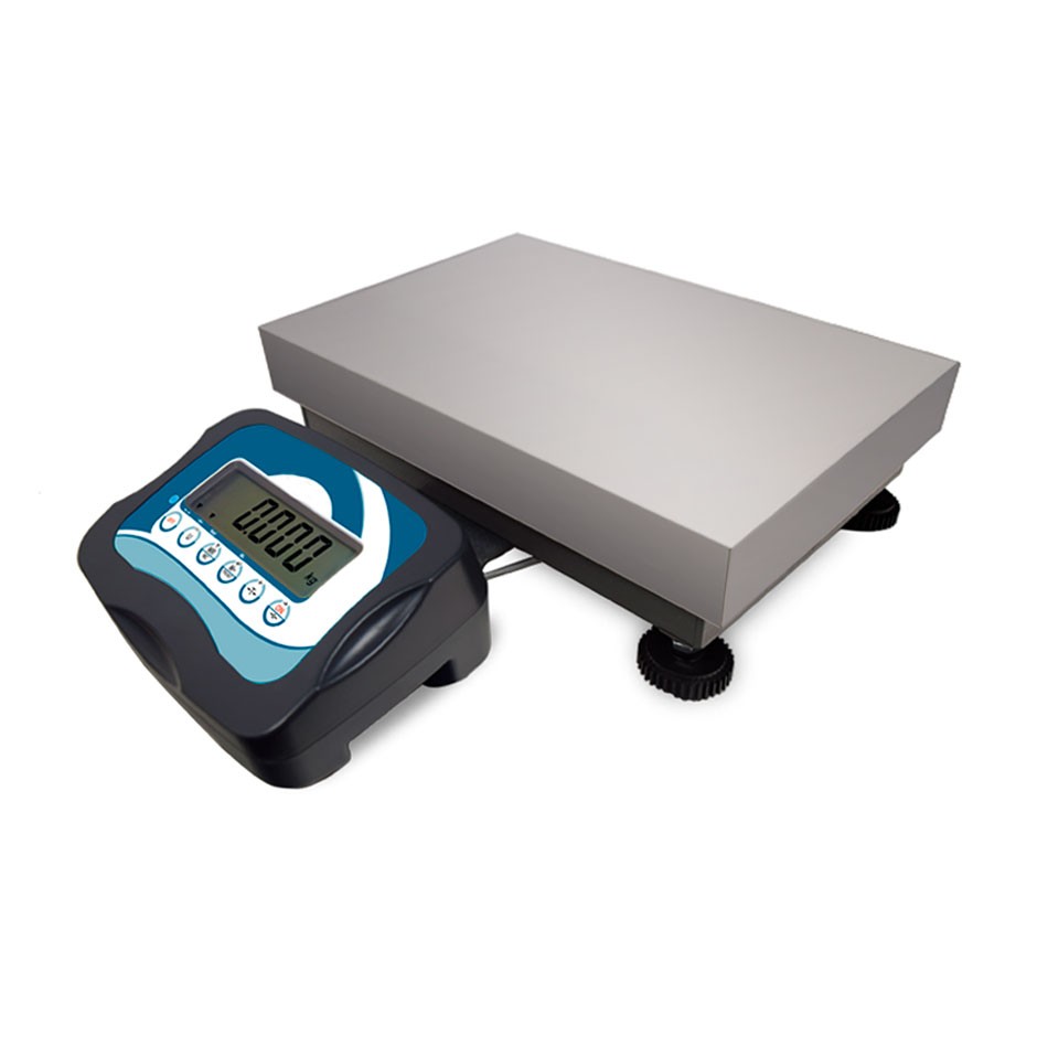 Plattformwaage, Tragkraft 30 kg,  Präzision auf bis zu 5 g, B 400  mm x T 500 mm x H 120 mm