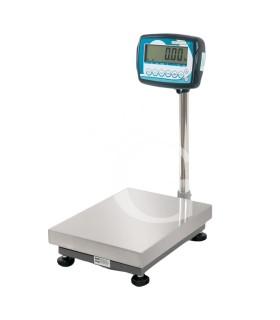 Industriewaage /Plattformwaage, Hochanzeige, einzellig, Tragkraft 30 kg,  Präzision auf bis 10 g, B 450 mm x T 350 mm x H 670 mm
