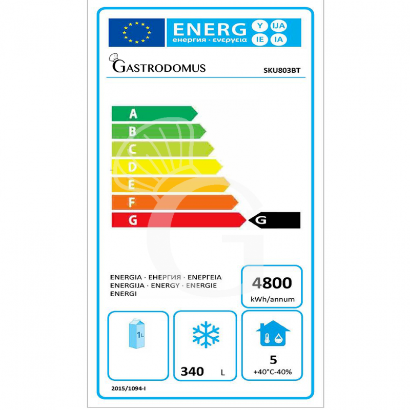 Tiefkühltisch, 3-türig, Tiefe 800 mm, -18°C/-22°C, Motor auf der linken Seite