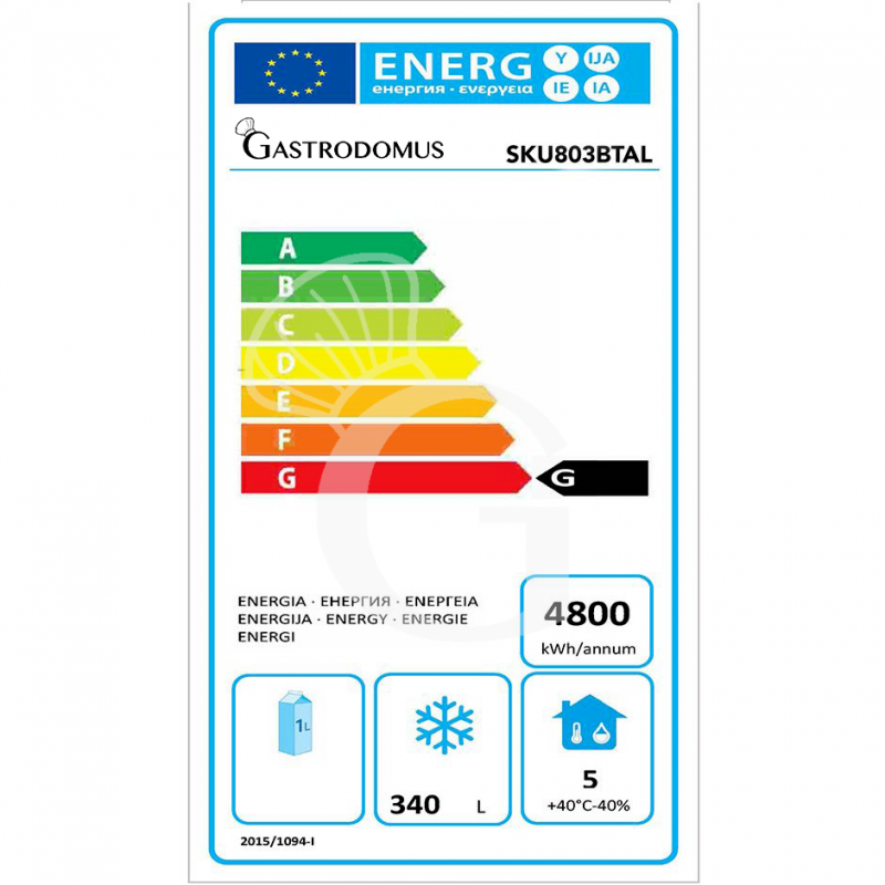 Tiefkühltisch, 3-türig, Tiefe 800 mm, -18°C/-22°C, Motor auf der linken Seite, Aufkantung