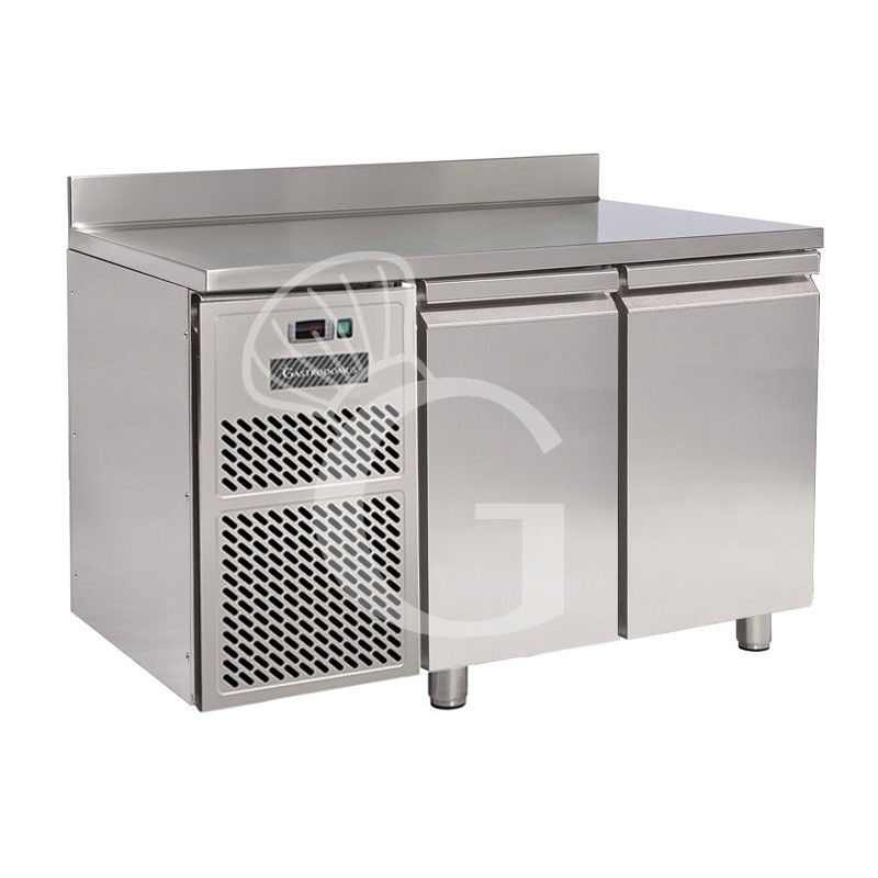 Tiefkühltisch, 2-türig, Tiefe 800 mm, -18°C/-22°C, Motor auf der linken Seite, Aufkantung