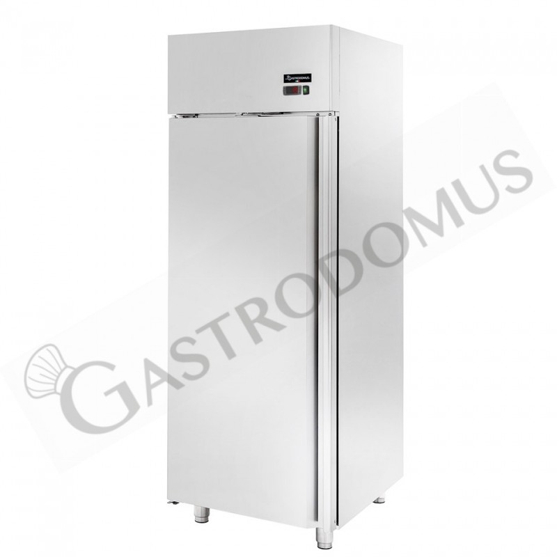 Kühlschrank (600 Liter), Edelstahl, Umluftkühlung, Temperatur 0°C /+10°C, Energieklasse C