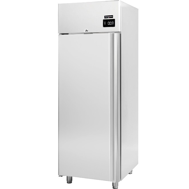 Kühlschrank (700 Liter), Edelstahl, Umluftkühlung, Temperatur 0°C/+10°C, externer Motor