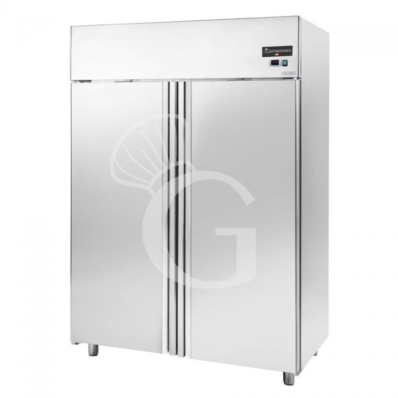 Kühlschrank (1400 Liter), Edelstahl, Umluftkühlung, 2-türig, Temperatur 0°C /+10°C, Energieklasse G