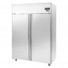 Kühlschrank (1400 Liter), Edelstahl, Umluftkühlung, 2-türig, Temperatur 0°C /+10°C, Energieklasse G