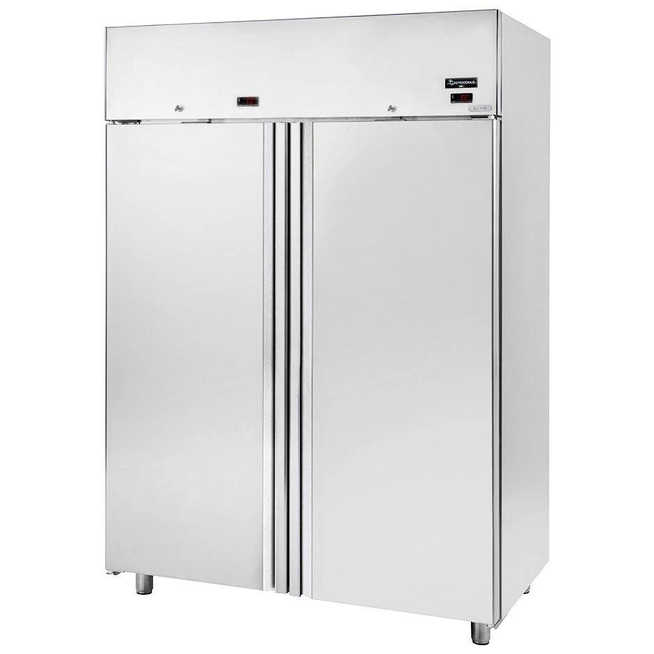 Kombinierter Tiefkühlschrank BT + BT (1400 Liter), Umluftkühlung, 2-türig, doppelte Temperatur -18°C/-22°C, externer Motor