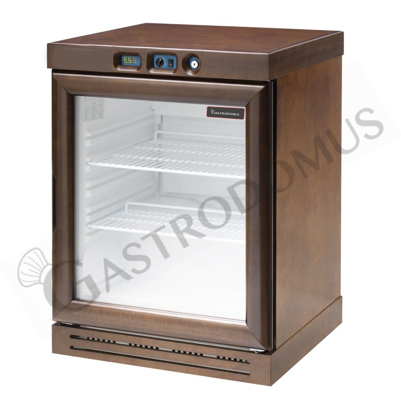 Mini- Weinkühlschrank (130 L), Holz, statisch, Temperatur +2°C/+8°C