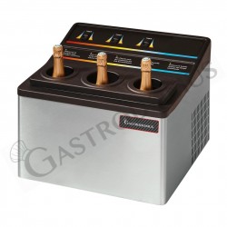 Elektrischer Weinkühler/Schnellkühler, Tischgerät, für 3 Flaschen, B 550 mm  x T 503 mm x H 429 mm