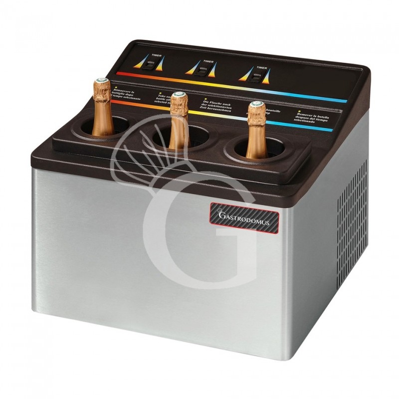 Elektrischer Weinkühler/Schnellkühler, Tischgerät, für 3 Flaschen, B 550 mm x T 503 mm x H 429 mm