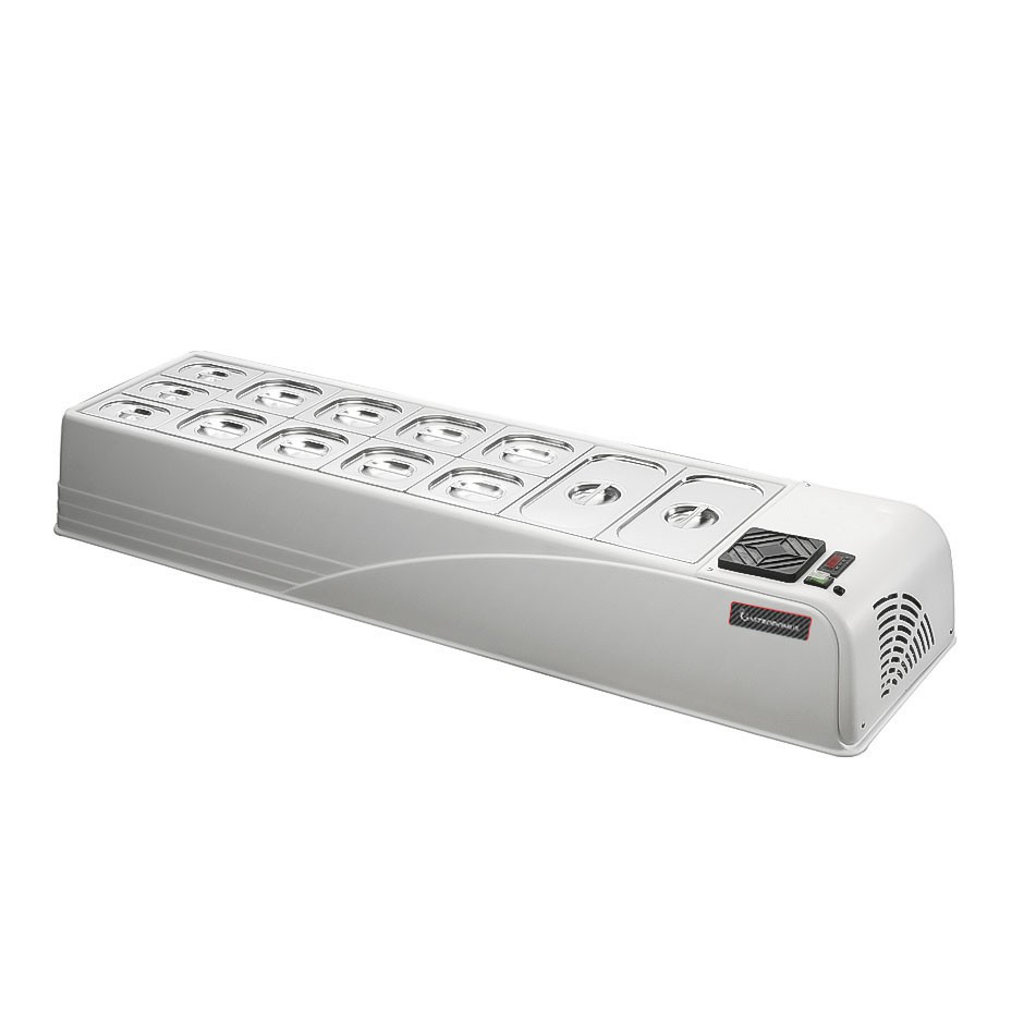 Kühlaufsatz, Tischmodell, +2/+10°C, B 1580 mm x T 450 mm x H 230 mm