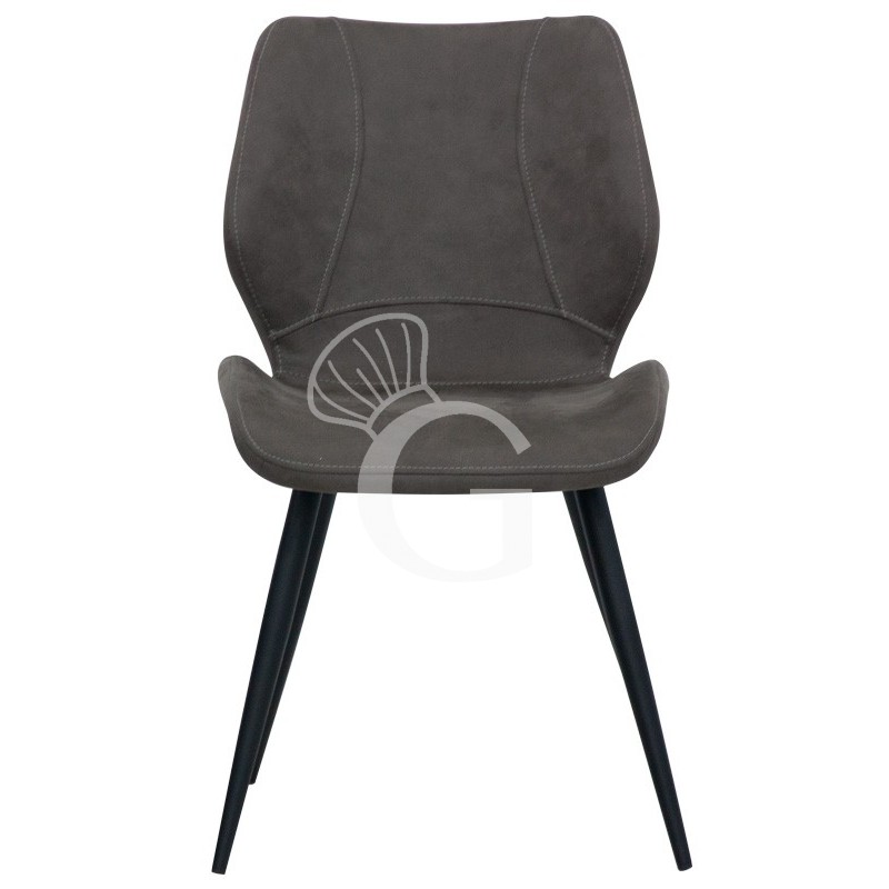 Sessel "JENNY", lackiertes Metall, mit Stoffbezug