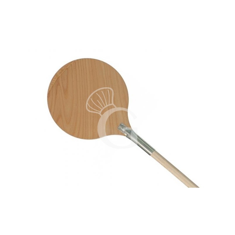 Pizzaschaufel, rund, mehrschichtiges Buchenholz,  Ø 450 mm, H 1700 mm